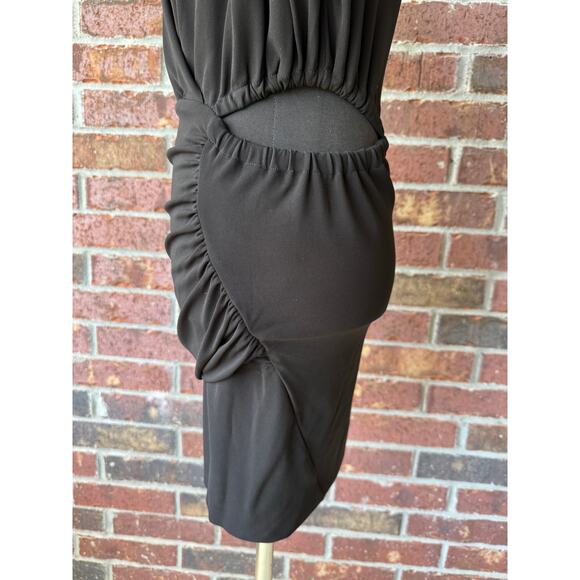 IRO Paris Zera Asymmetrical side cutout dress - little black dress -LBD - size S - Picture 12 of 13